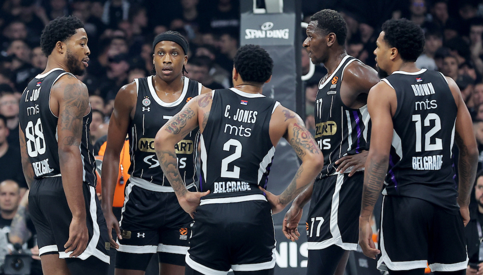 Tabela Evrolige – Partizan deli dno