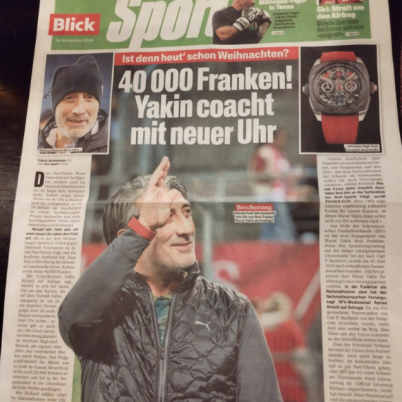 Šta pišu Švajcarci – "Deda Mraz" Jakin nosi sat od 40.000 franaka FOTO