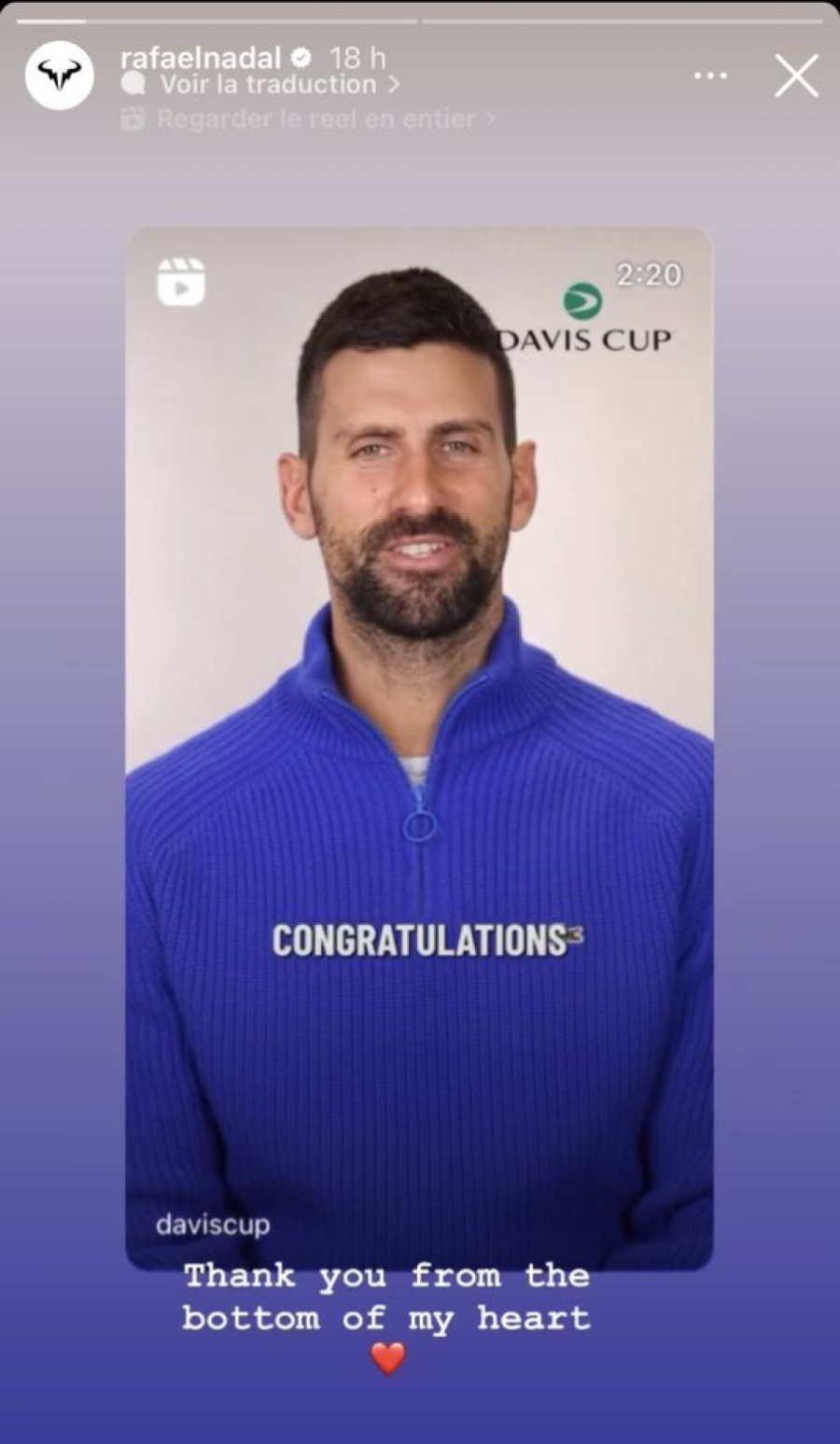 Nadal u tri reči odgovorio Đokoviću FOTO