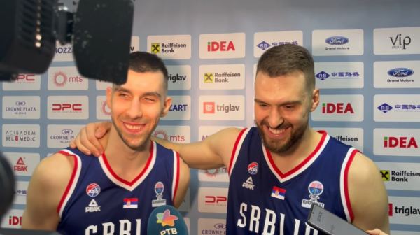 Gudurić: "Privilegija je igrati za Srbiju"; Dobrić: "Uživamo što smo ovde" VIDEO