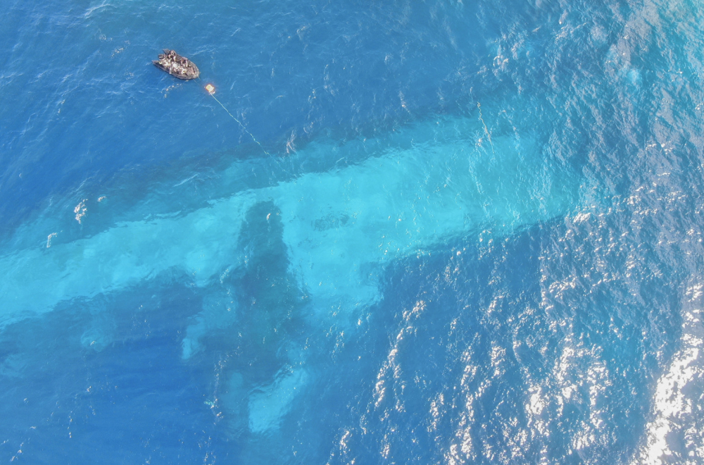 Potonuo vojni brod FOTO