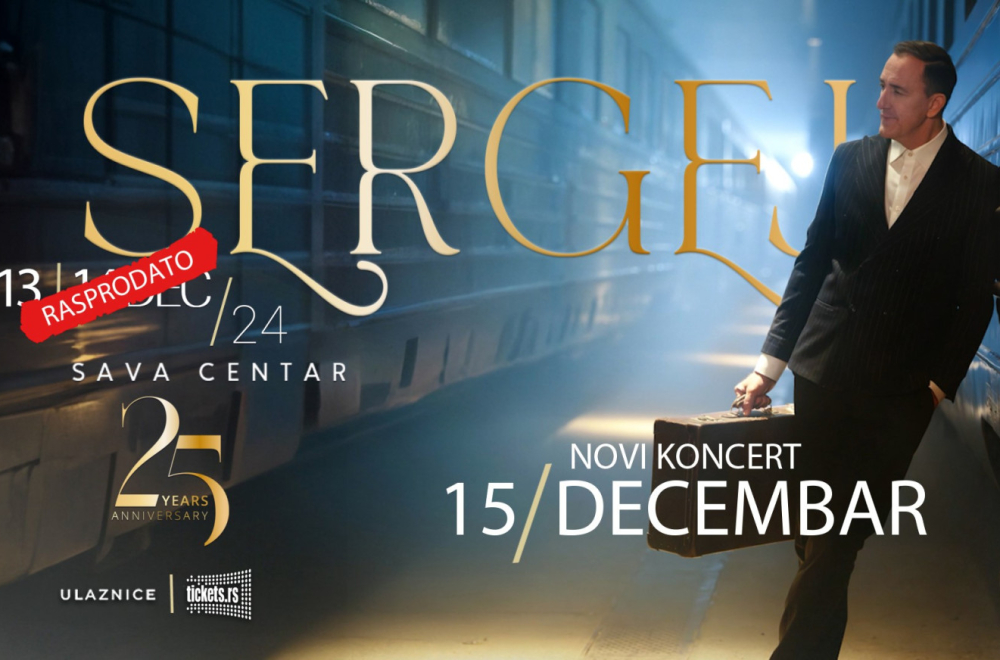 Sergej Ćetković slavi 25 godina karijere nizom koncerata u Sava centru