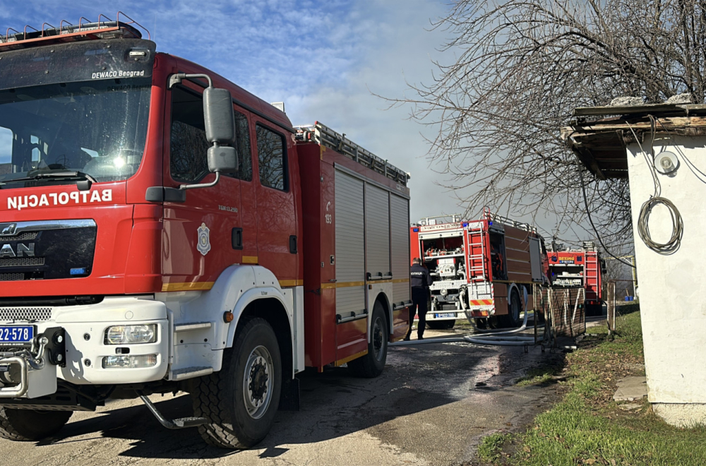 Veliki požar kod Čačka: Gori farma pilića FOTO/VIDEO