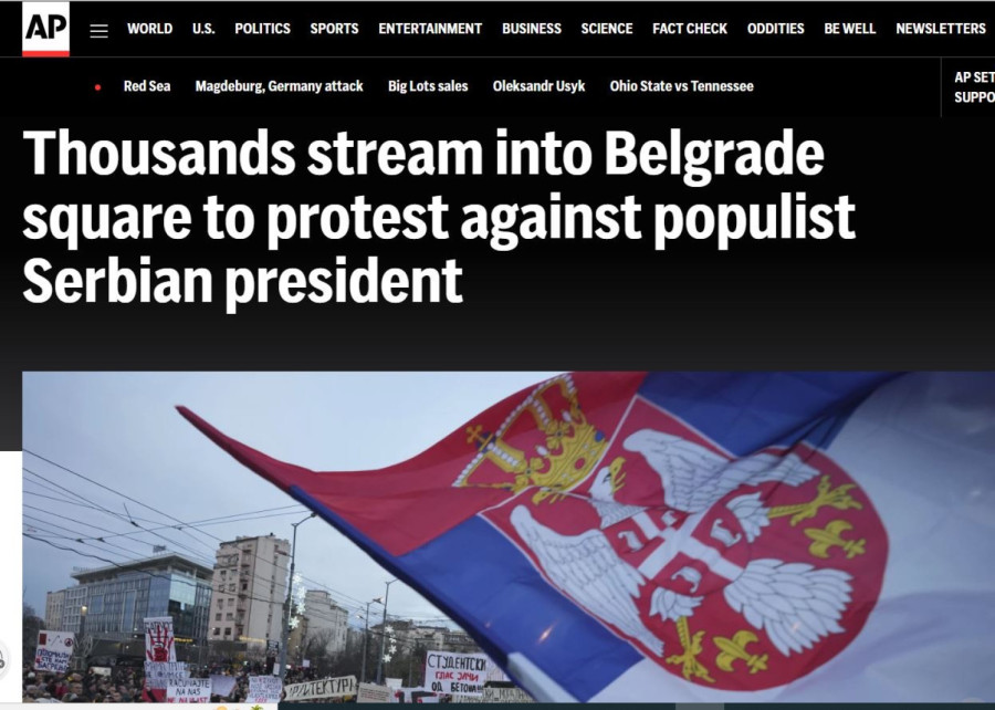 Amerikanci priznali istinu: Nije studentski protest, već politički protest protiv Vučića FOTO