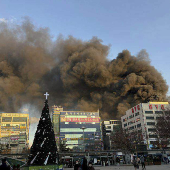 Nova drama u Južnoj Koreji: Veliki požar; Vatra progutala zgradu FOTO/VIDEO