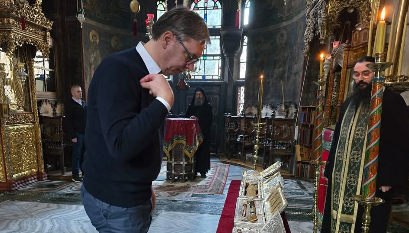Vučić on Hilandar: Here every Serb gets encouragement and strength; I will come back stronger PHOTO/VIDEO
