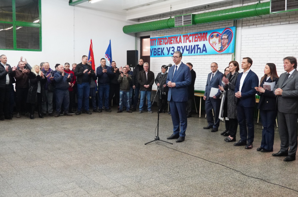 Vučić: Za "Prvu Petoletku" milion evra da krene da radi, uložićemo i više