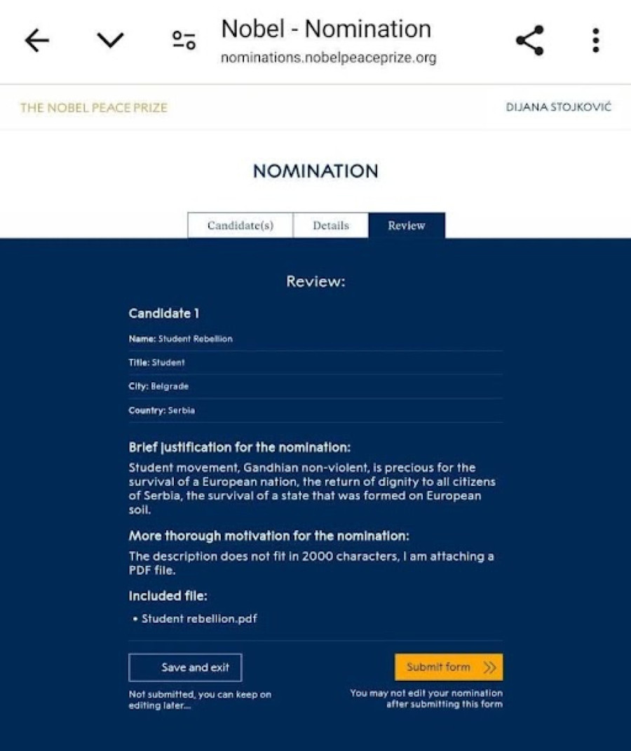 Kako je pokušana podvala da su studenti kandidati za Nobelovu nagradu: Evo šta je istina FOTO