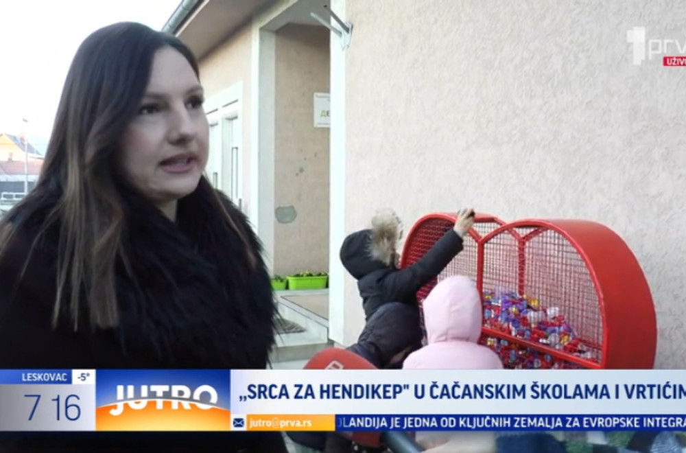 "Srca za hendikep" u čačanskim školama i vrtićima VIDEO