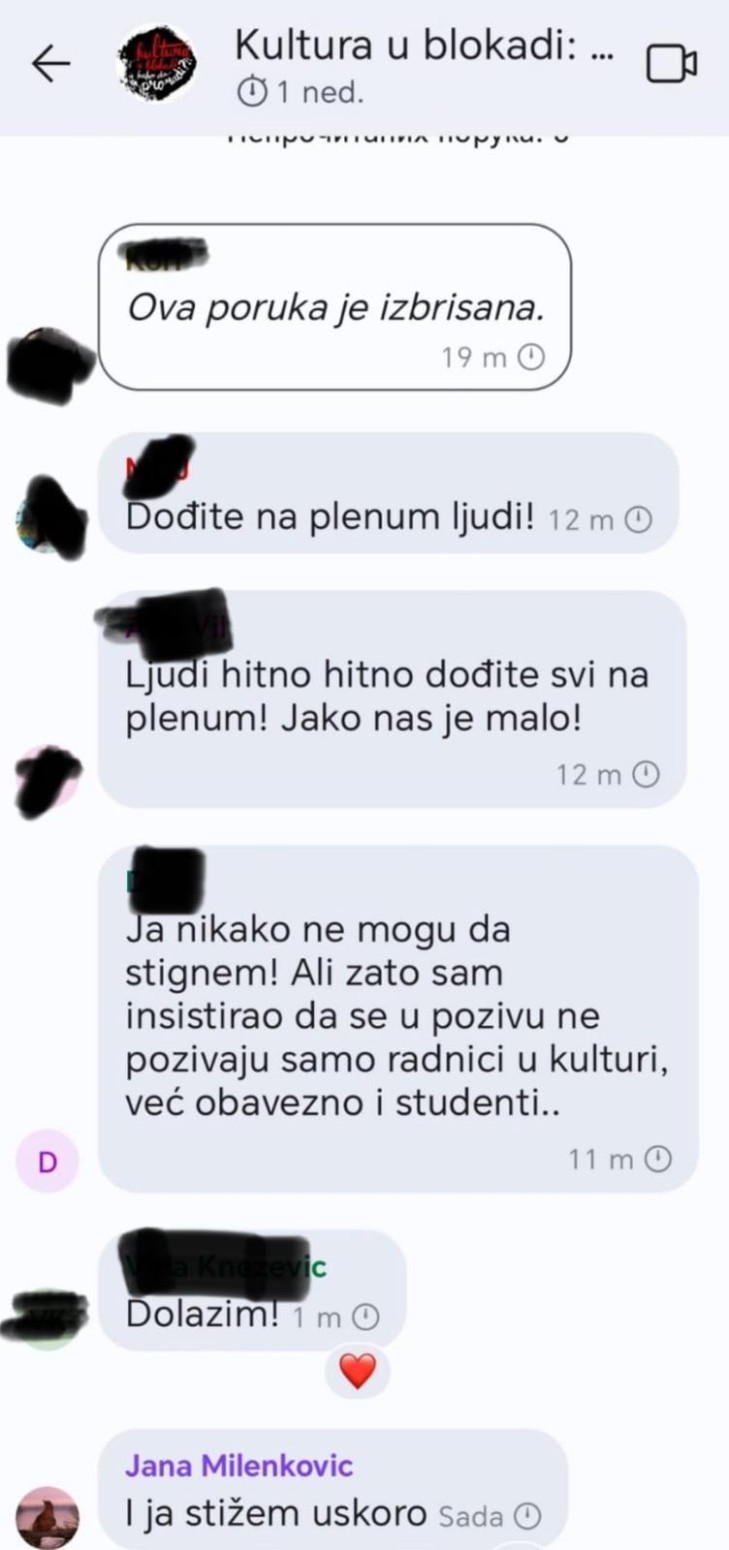 Haos u Kulturi u blokadi; Gorica Mojović udarila na blokadere: Jurite samopromociju FOTO