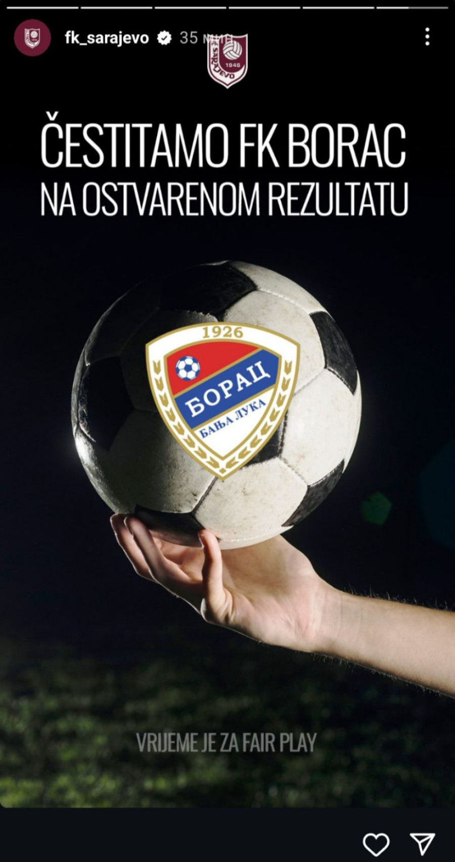 I Sarajevo čestitalo Borcu FOTO
