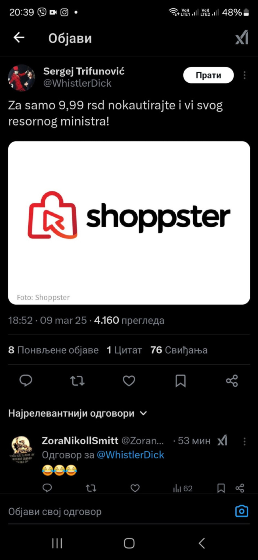 Osuđeni Sergej Trifunović poziva na prebijanje državnih funkcionera FOTO