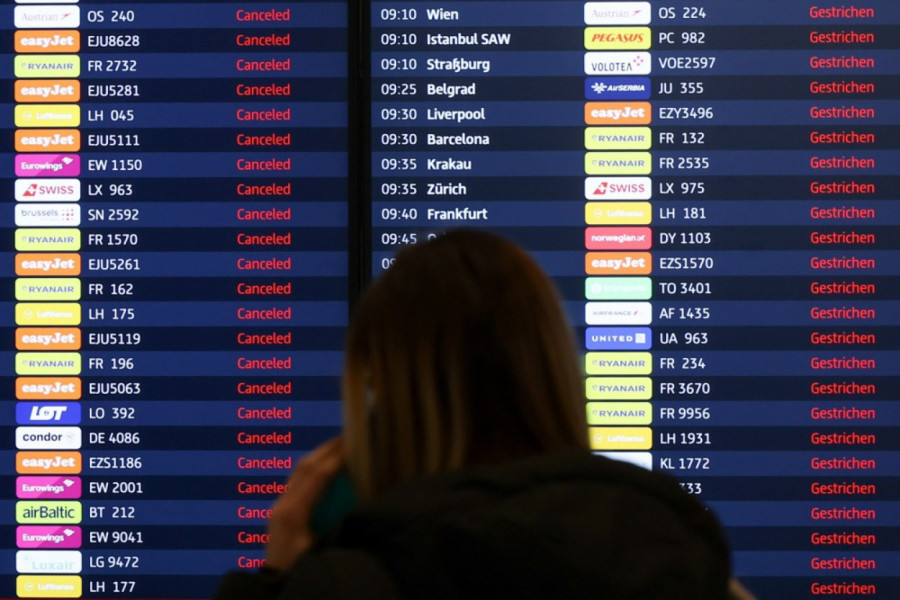 Otkazano više od 3.400 letova, oko 510.000 putnika ne može da putuje: Počeo štrajk u Nemačkoj FOTO