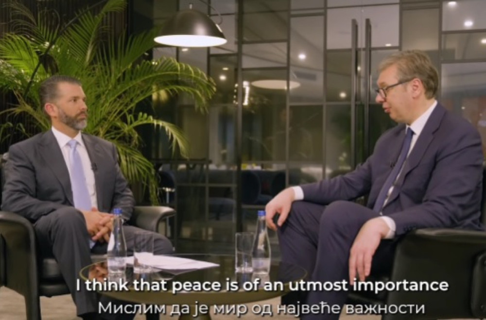 Vučić gost podkasta Donalda Trampa Mlađeg: Tri su razloga zašto žele da destabilizuju Srbiju VIDEO