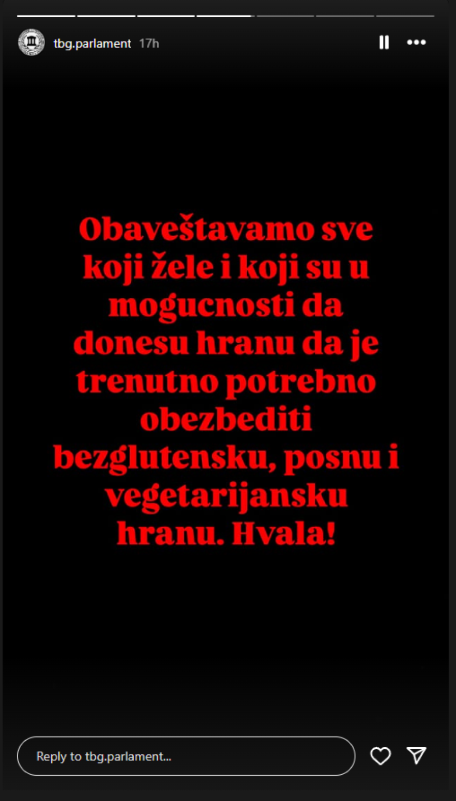 Izbirljivi blokaderi; Traže donacije od naroda, pa izvoljevaju: Donesite bezglutensku hranu FOTO