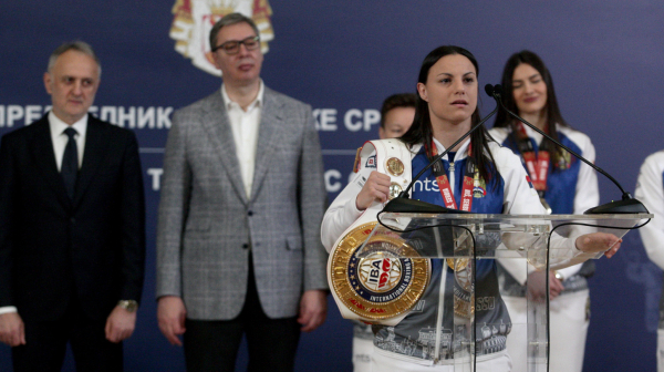 Srpske bokserke kod predsednika: "Čudesno"; "Bili ste nam dodatni motiv"