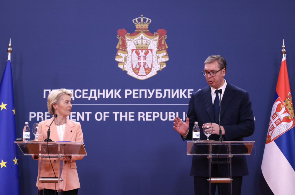 Novinar N1 pita o zahtevu da se otkaže sastanak Vučića i Ursule fon der Lajen