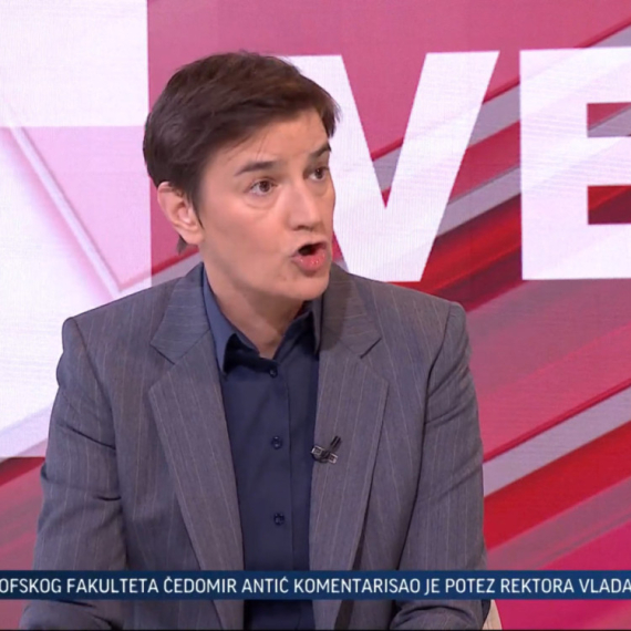 Brnabić za TV Prva: Kreira se atmosfera nasilja u kojoj je dijalog nemoguć VIDEO