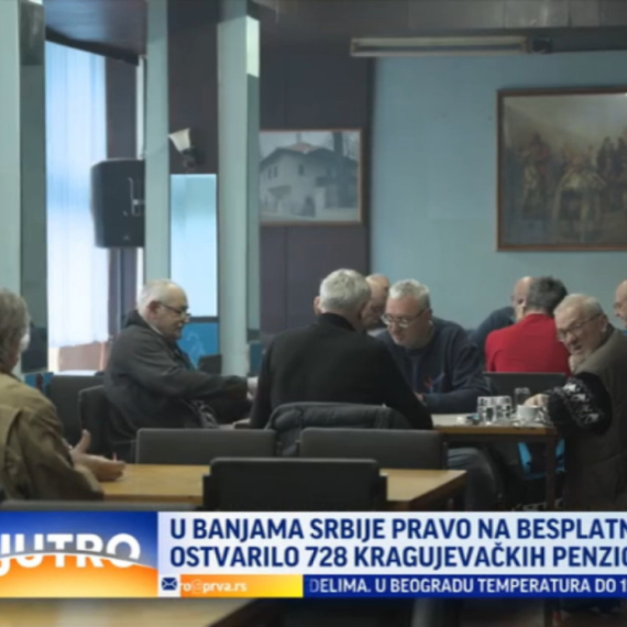 Pravo na besplatan odmor ostvarilo 728 kragujevačkih penzionera VIDEO