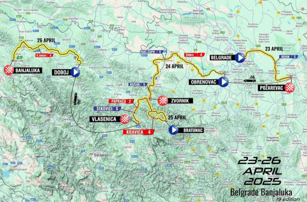 Sedam dana do početka trke "Beograd – Banjaluka"