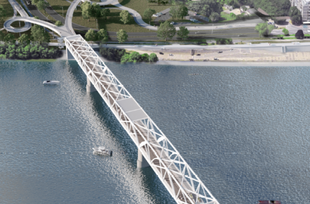 Kreće gradnja pešačko-biciklističkog mosta u Novom Sadu FOTO