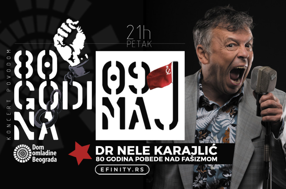 Dr Nele Karajlić u Domu omladine Beograda: 80 godina pobede nad fašizmom