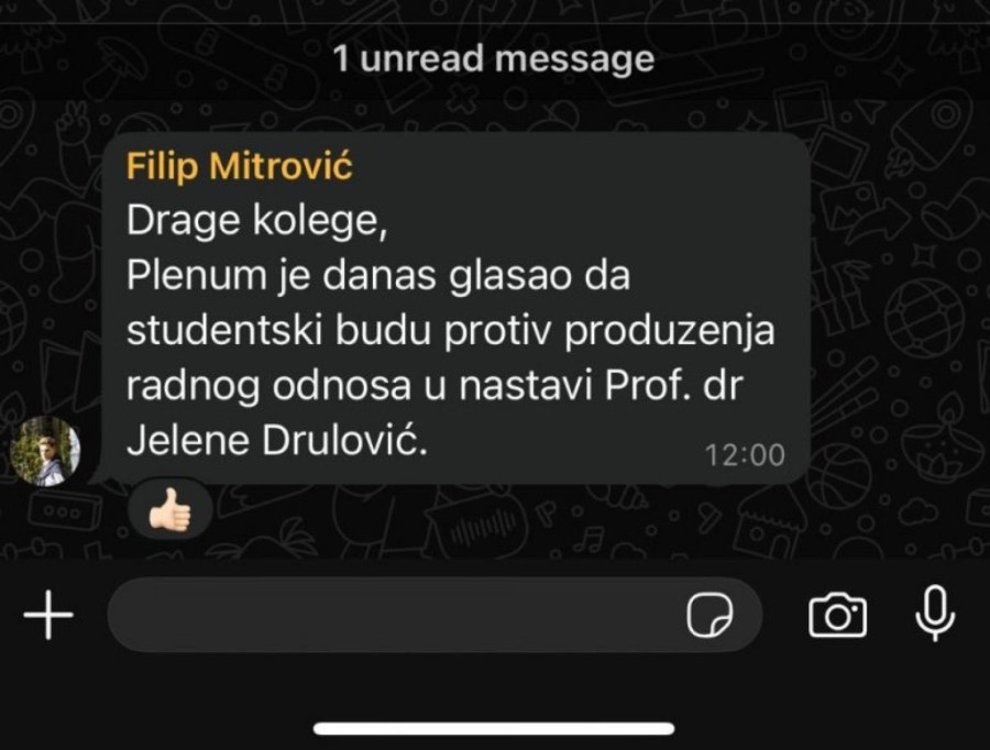 Sramno: Nenadležni plenum glasao protiv produženja radnog odnosa profesorki Drulović FOTO