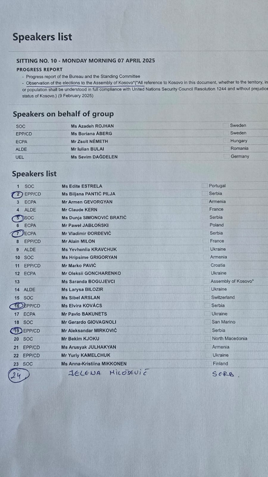 Stanković opet izdao Srbe na KiM; Otišao u Strazbur, za reč se javili svi sem njega FOTO