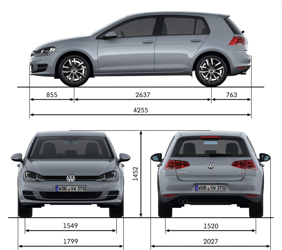 Golf 2 vs. Golf 7: Kako da uporedite dimenzije istih modela iz različitih generacija