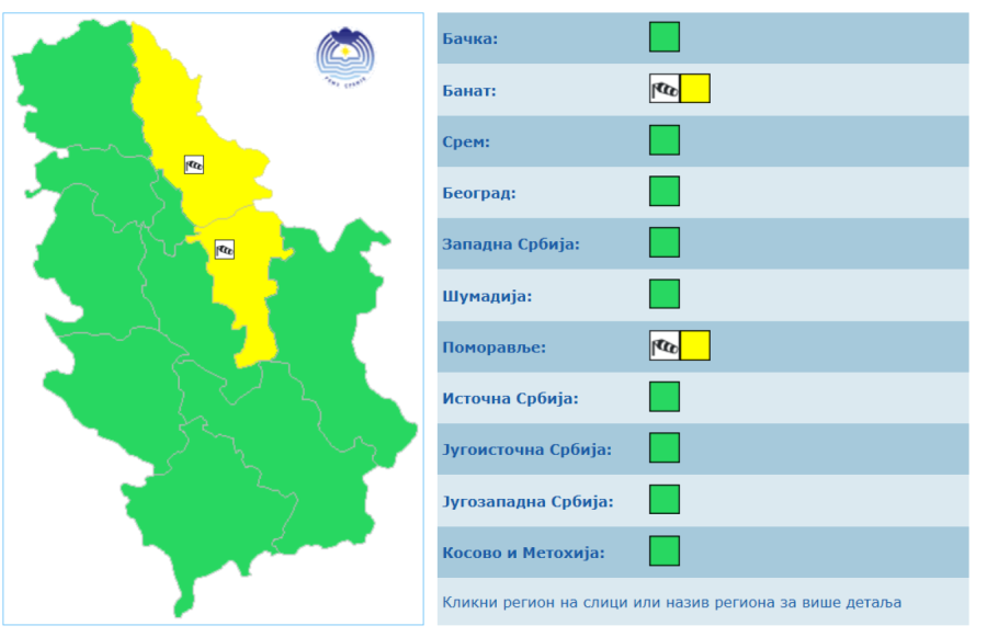 RHMZ prvi put ove godine izdao ovo upozorenje; Popaljeni alarmi širom zemlje, jedan deo na udaru MAPA