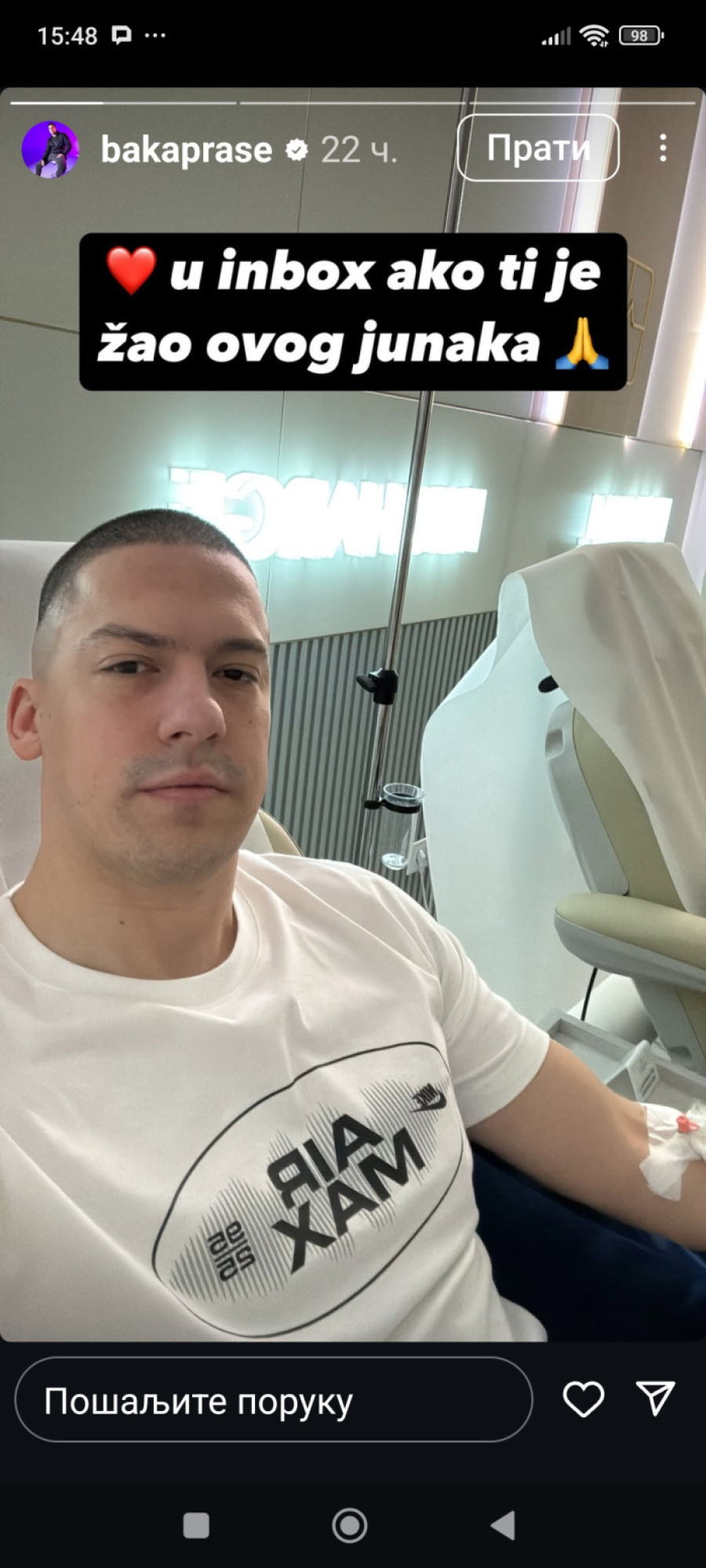 Baka Prase završio u bolnici: Već dve nedelje se borim... FOTO