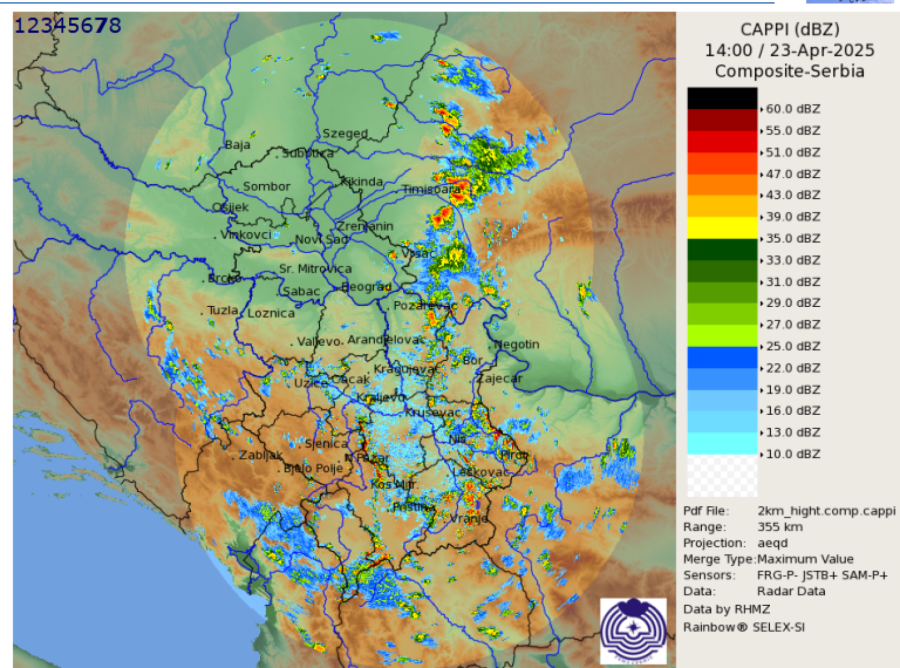 Spremite se za olujno nevreme, u ovim delovima zemlje kiša pljušti MAPA