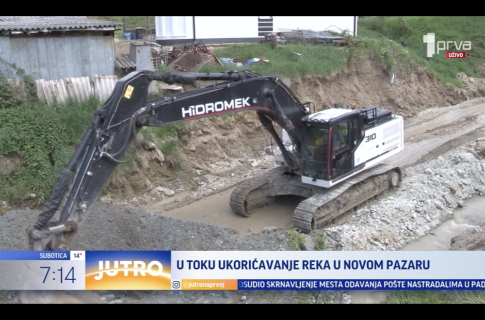 U toku ukorićavanje reka u Novom Pazaru VIDEO