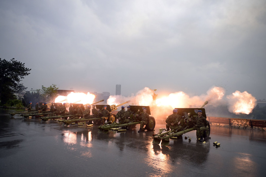 Počasna artiljerijska paljba na Kalemegdanu povodom Dana pobede FOTO