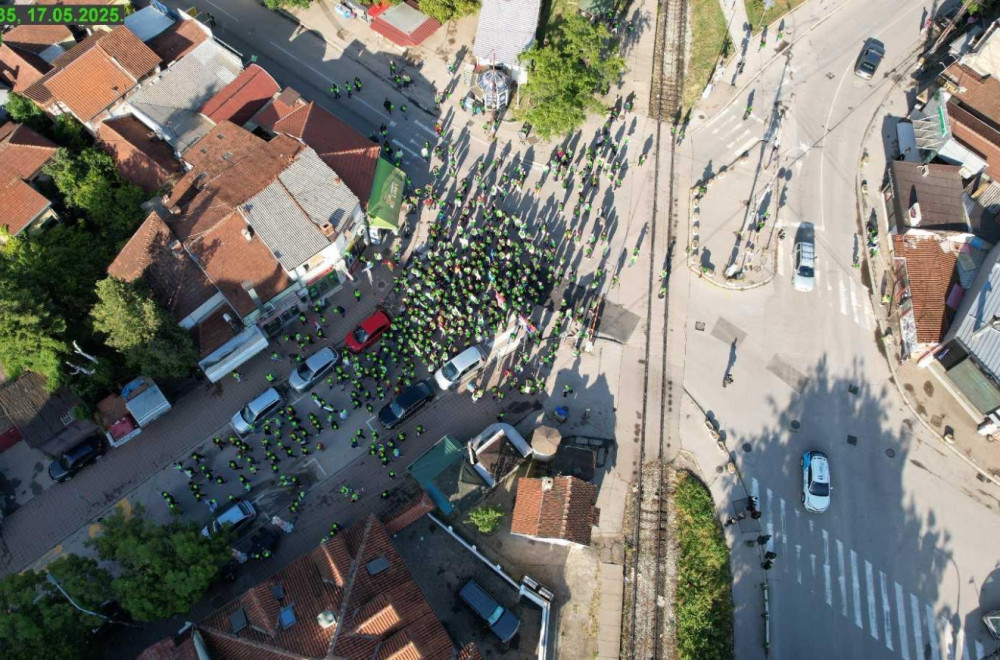 Fijasko na okupljanju blokadera u Nišu; Fotografije iz vazduha otkrile koliko ih je FOTO