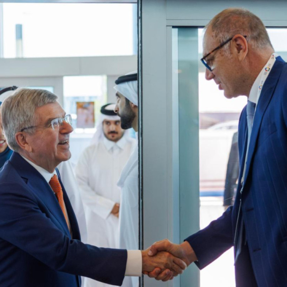 Tanasković i Tomas Bah na velikom skupu u Dohi