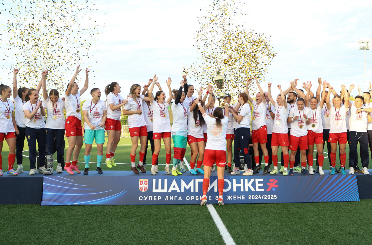 Fudbalerke Zvezde proslavile titulu