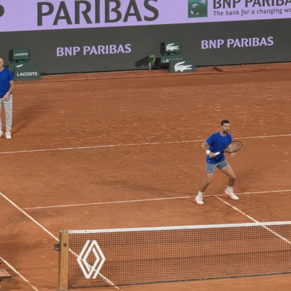 Đokovićev trening u minut do 12 FOTO