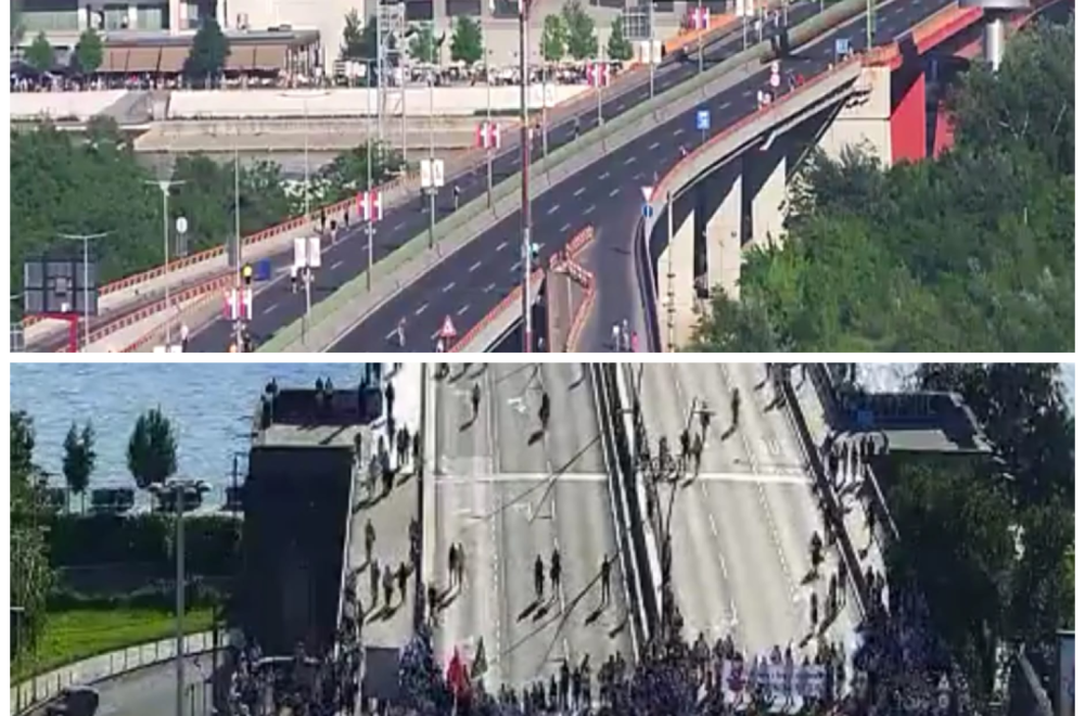 Brankov most i Gazelu blokirala šačica blokadera: Novo maltretiranje građana FOTO/VIDEO