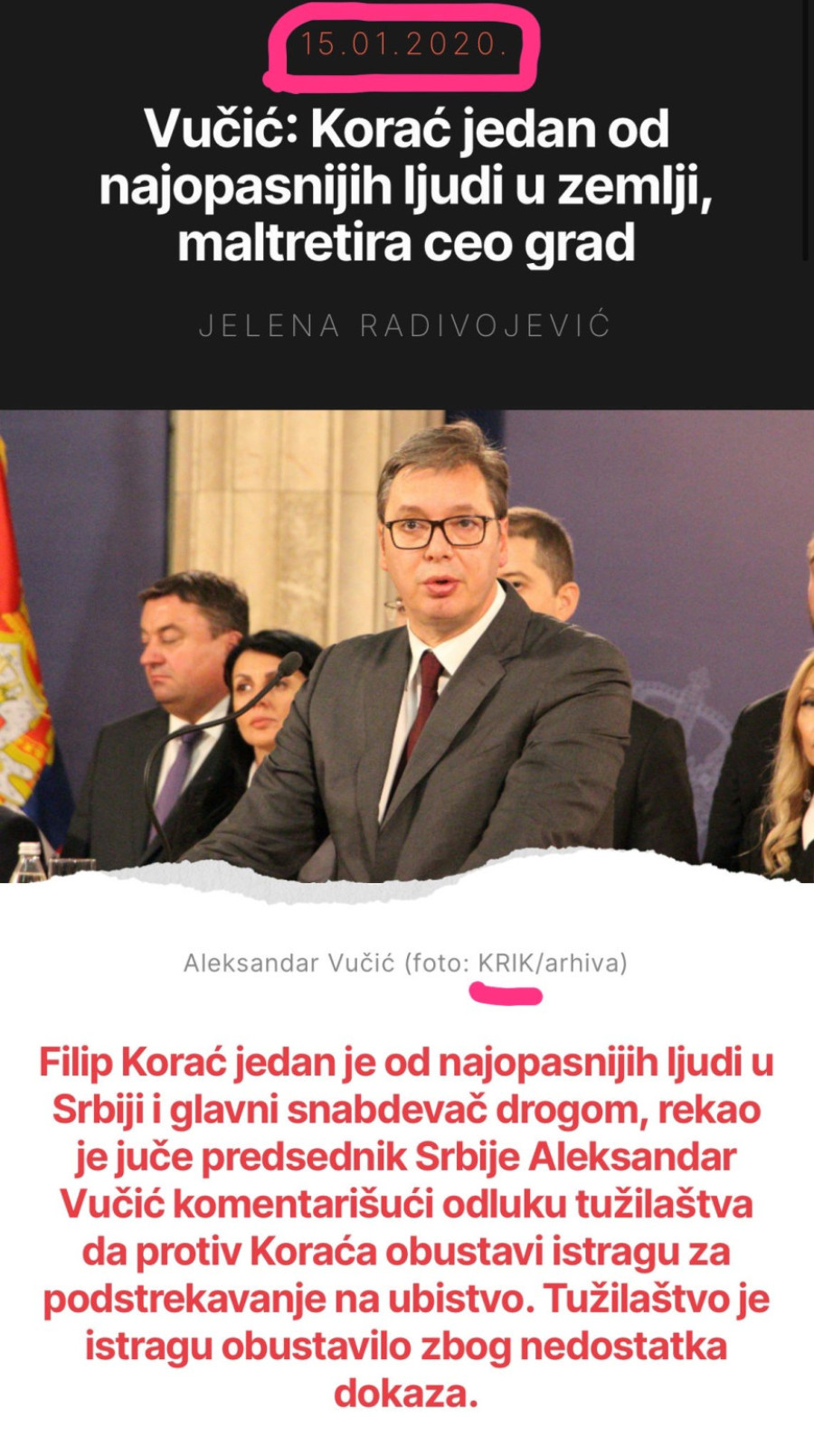 Brnabić: Vučić sve predvideo pre pet godina, Marinika je uradila ono što je on najavio u januaru 2020. FOTO