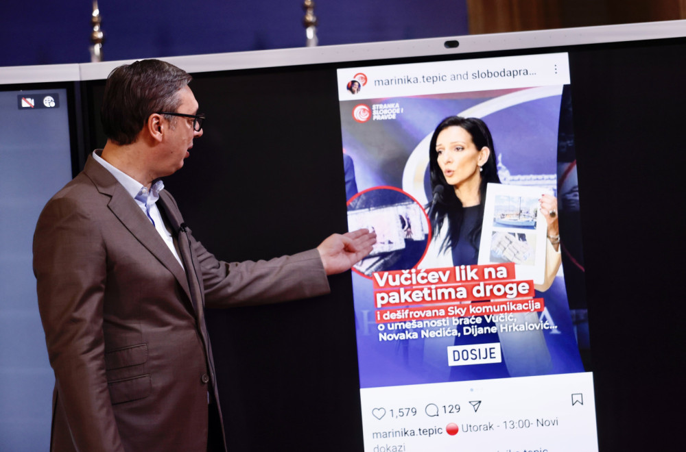 Vučić raskrinkao laži Marinike Tepić: Slučajno je na slici predsednik Kolumbije, a ne predsednik Srbije VIDEO