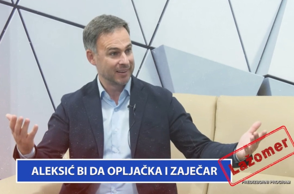 Lažomer: Aleksić bi da opljačka i Zaječar VIDEO