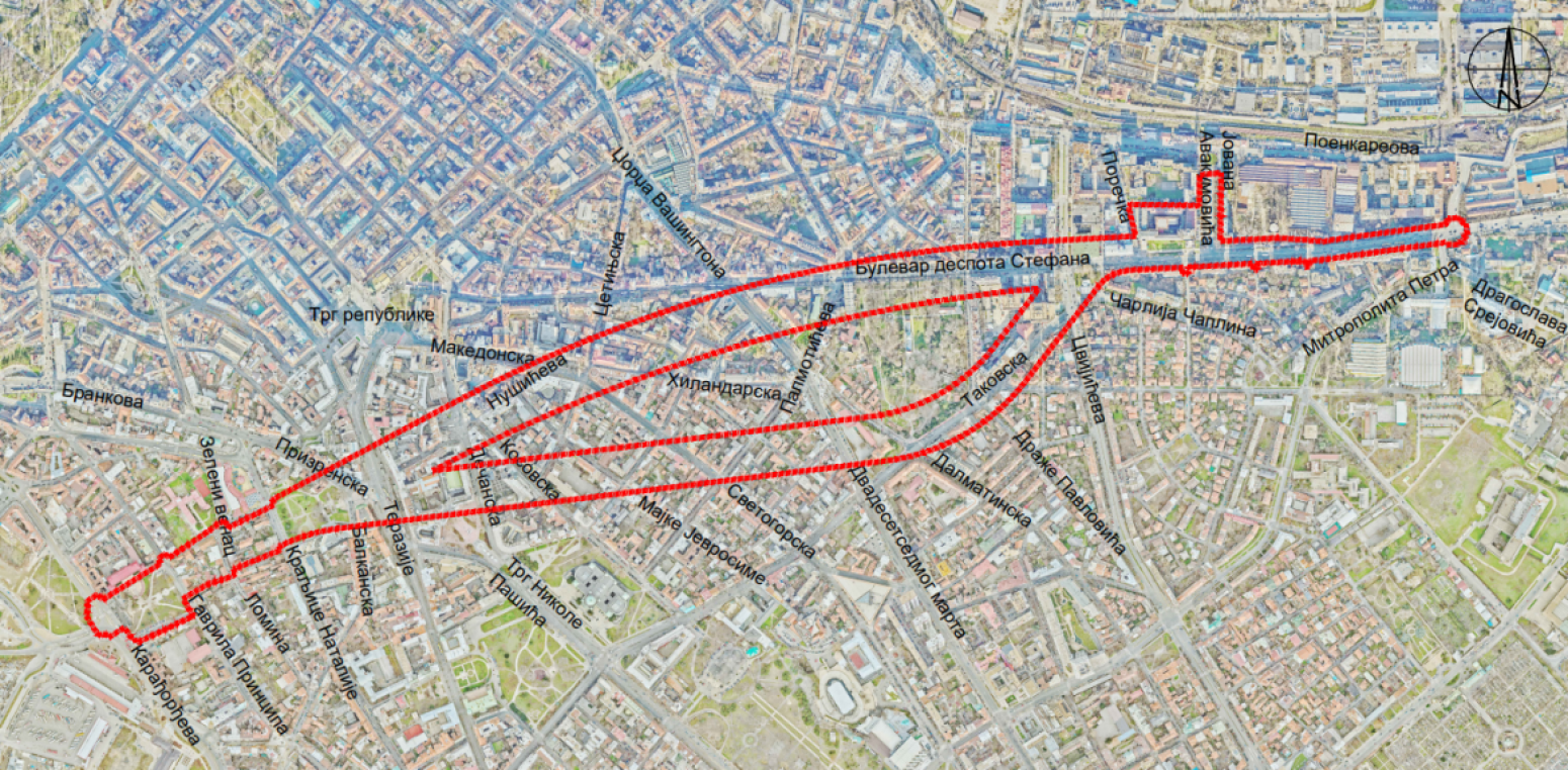 Nova trasa tunela između savske i dunavske padine MAPA