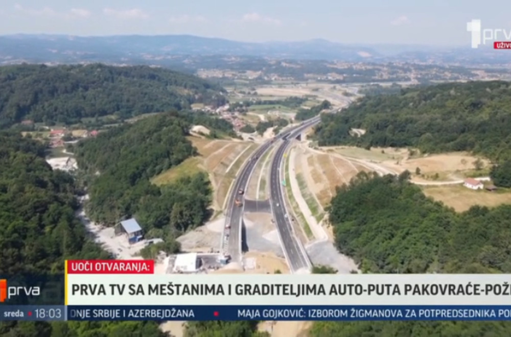 Radovi na auto-putu Preljina-Požega u završnoj fazi VIDEO