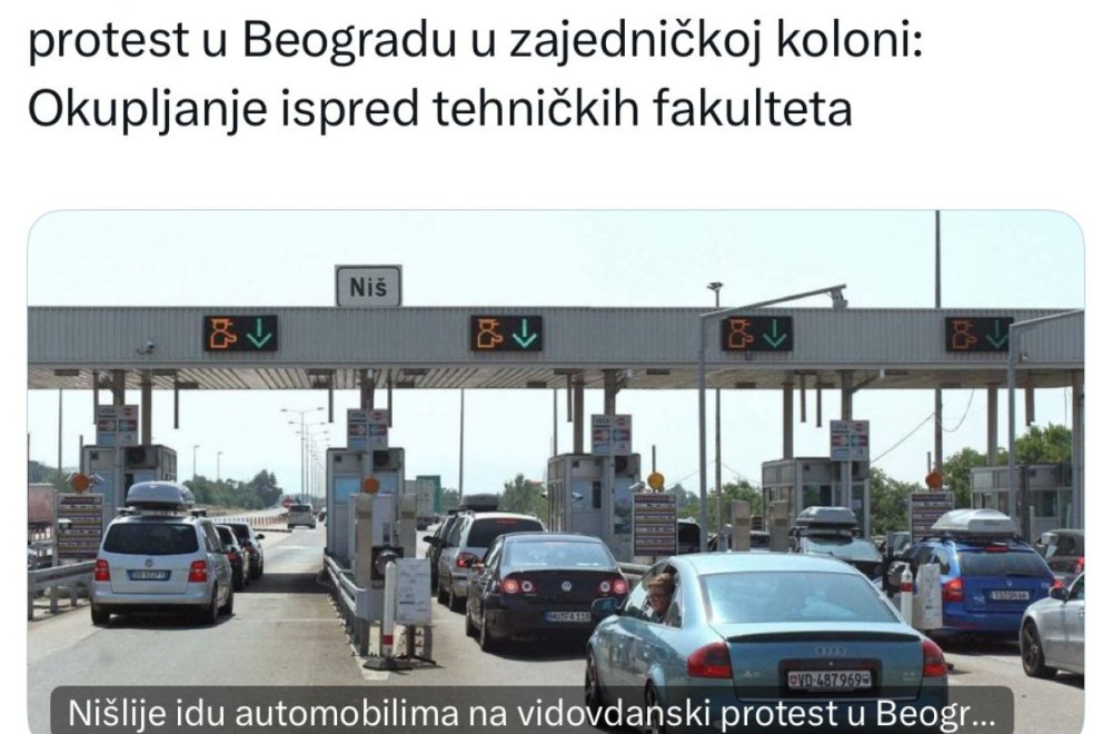 Nova brutalna laž opozicionih medija: Stavili sliku gužve na naplatnoj rampi, izmislili celu priču FOTO