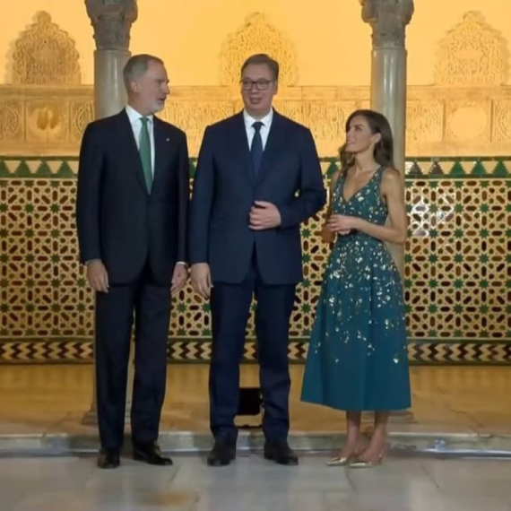 Vučić u Španiji: Primili ga kralj Filip i kraljica Letisija na gala večeri uoči govora na UN konferenciji FOTO
