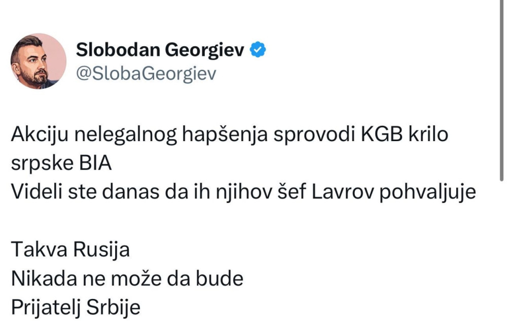 Opozicioni urednik i huškač na građanski rat poručio: Putinova Rusija je najveći neprijatelj blokaderima