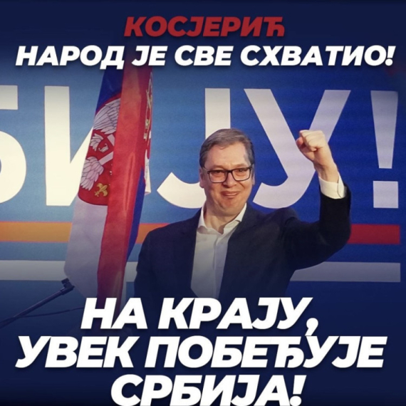 Vučić saopštio: Lista "Ne damo Srbiju Aleksandar Vučić" pobedila na ponovljenim izborima u Kosjeriću