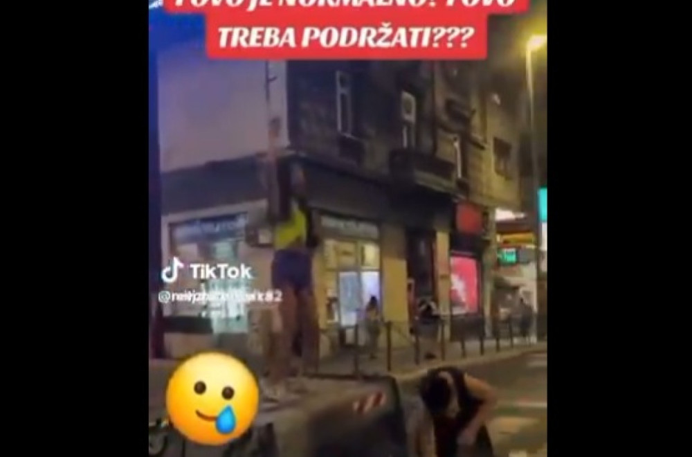 Da li je moguće da je ovo nečiji program? Blokaderka uništava javnu imovinu VIDEO