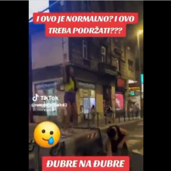 Da li je moguće da je ovo nečiji program? Blokaderka uništava javnu imovinu VIDEO
